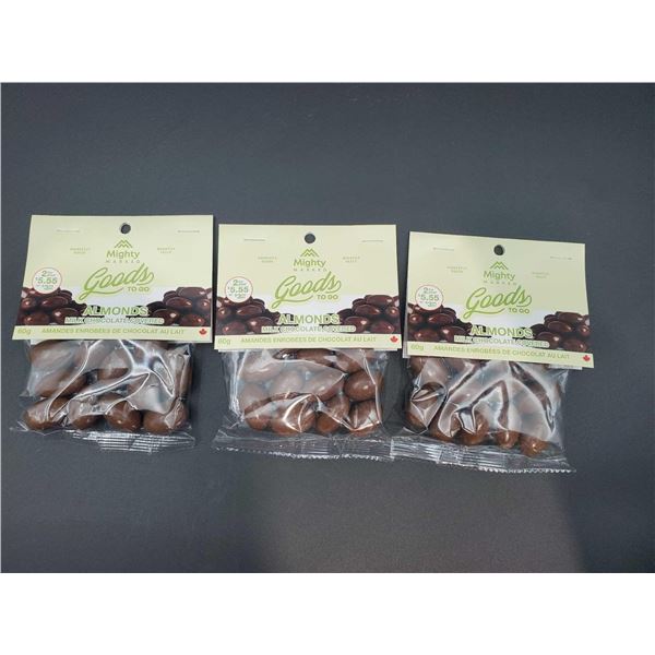 Mighty Marked Chocolate Covered Almonds 3x60g