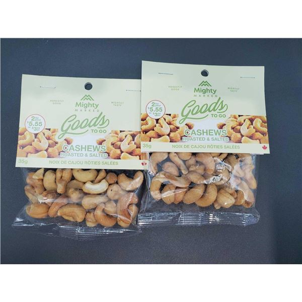 Mighty Marked Salted Cashews 2x35g