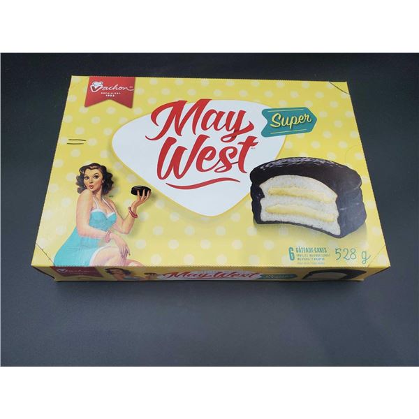 Vachon May West Vanilla Snack Cakes 528g (6 Cakes)