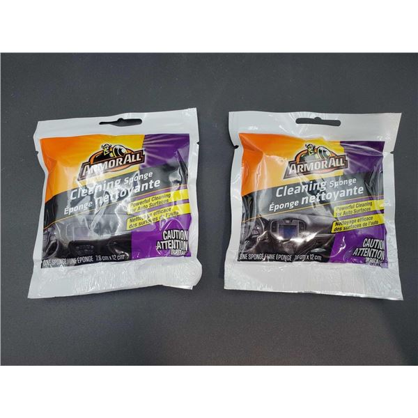 Armor All Moistened Auto Interior Cleaning Sponge Lot of 2