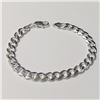 Image 1 : Silver 9" 18.5G Bracelet (~Size )(Ring is resizable for $40) (~length 9"inches), Suggested Retail Va