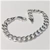 Image 2 : Silver 9" 18.5G Bracelet (~Size )(Ring is resizable for $40) (~length 9"inches), Suggested Retail Va