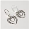 Image 2 : Silver Heart Earrings (~Size )(Ring is resizable for $40) (~length inches), Suggested Retail Value $