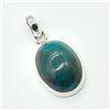 Image 2 : Silver Turquoise(8.1ct) Habd Made Pendant (~weight 4.2g)