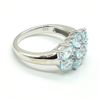 Image 2 : Silver Blue Topaz(3.6ct) Rhodium Plated Ring (~weight 5.05g)