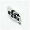 Image 2 : Silver Blue Sapphire(1.8ct) Rhodium Plated Pendant (~weight 5.15g)