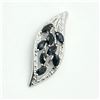 Image 3 : Silver Blue Sapphire(1.8ct) Rhodium Plated Pendant (~weight 5.15g)
