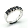 Image 3 : Silver Blue Sapphire(1.9ct) Rhodium Plated Ring (~weight 3.15g)