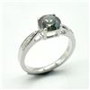 Image 3 : Silver Moisanite(1.35ct) Rhodium Plated Ring (~weight 3.15g)