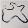 Image 3 : 10K White Gold Sapphire 16"(53ct) Necklace (~Size )(Ring is resizable for $40) (~length 16"inches) (