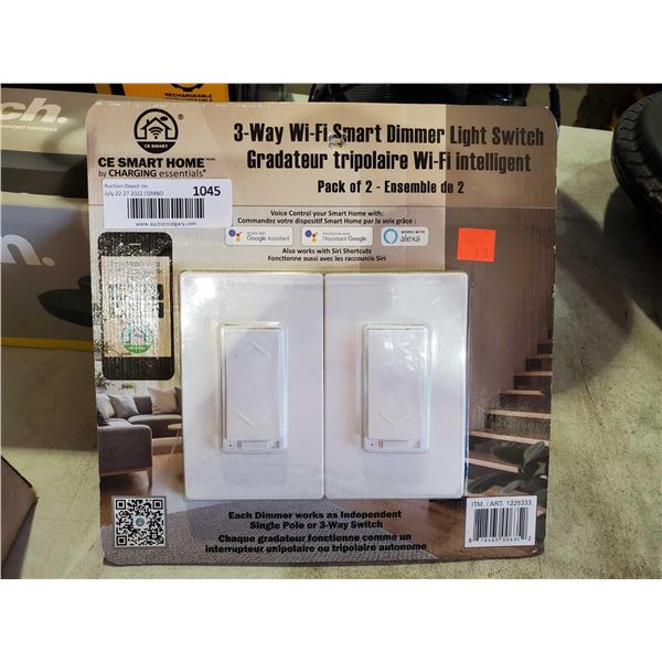 CE Smart Home Wi-Fi Smart Dimmer Light Switch 2 Pack