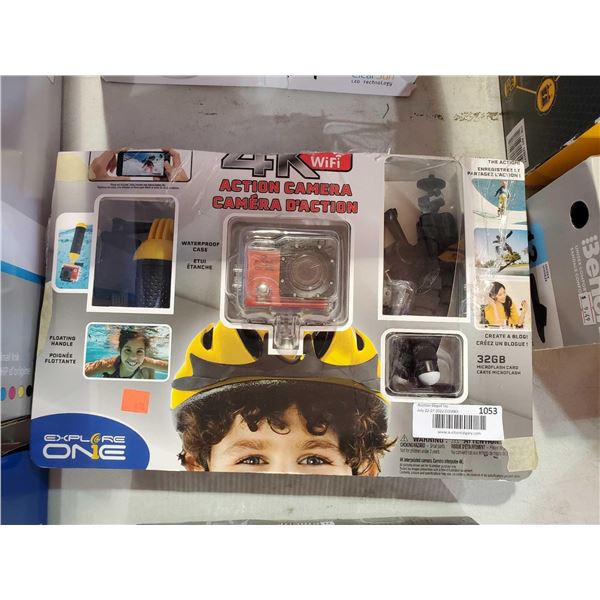 4K Action Camera with WIFI (tripod & Waterproof Case ncluded)