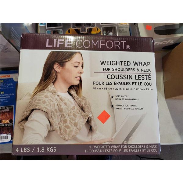 New Life Comfort Weighted Wrap For Shoulders & Neck - 4 Lbs