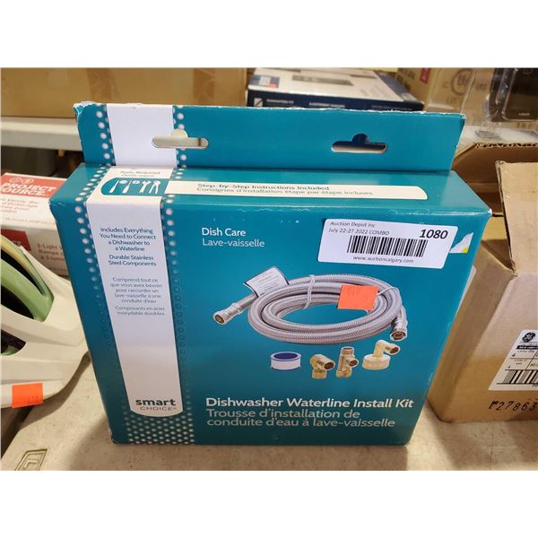 New Dish Care Dishwasher Water Line Iinstall Kit