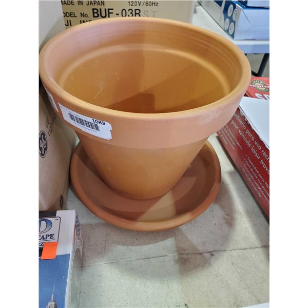 New 10" Terracotta Planter made in Italy
