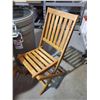 Image 2 : New Wooden Folding Bistro Patio Table & 2 Chairs