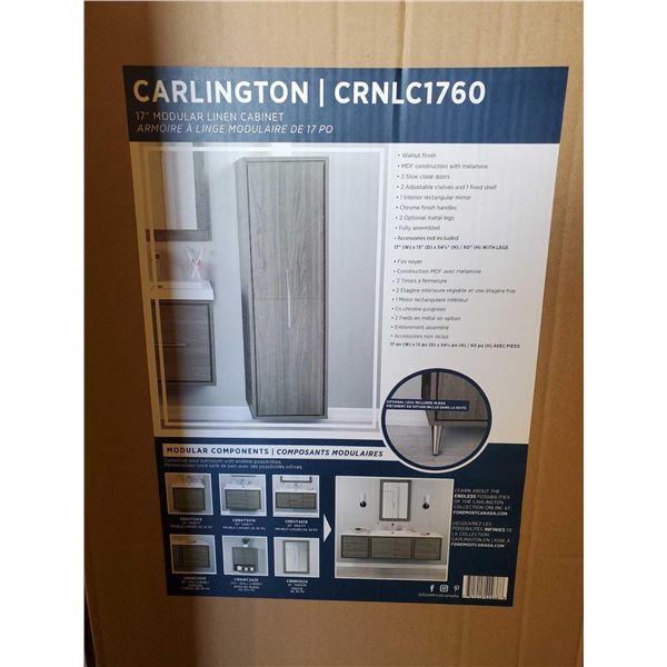 NEW Carlington 17" Linen Cabinet - Walnut