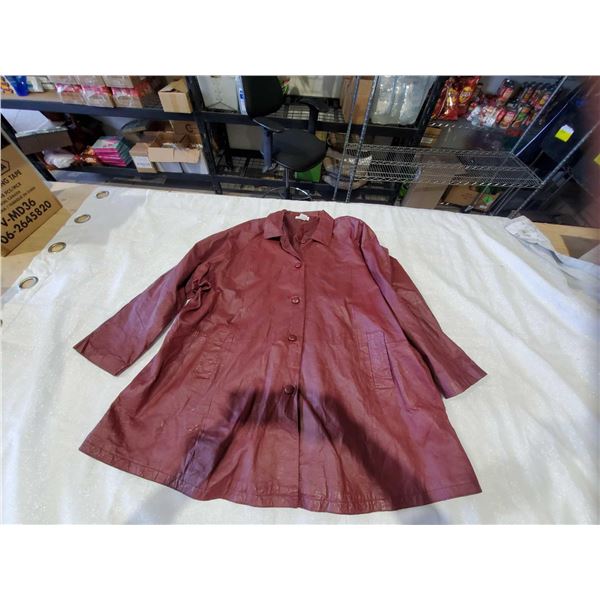 Vintage bagatelle Ladies red leather dress jacket - 4X