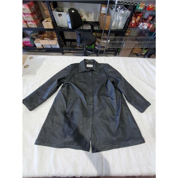 Vintage Essential Elements ladies Black Leather jacket - 3X