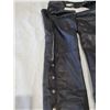Image 2 : Black Leather riding Chaps size 2X