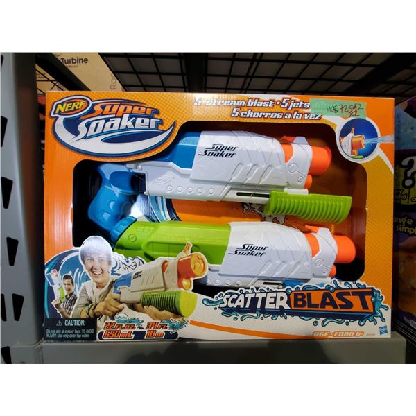 New Nerf Super Soaker 5 Stream Blast 2 Pack Water Guns