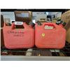 Image 1 : Lot of 2 - 1 Gal Gas Cans