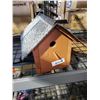 Image 1 : Handmade Wooden Bird House with Shingled Roof