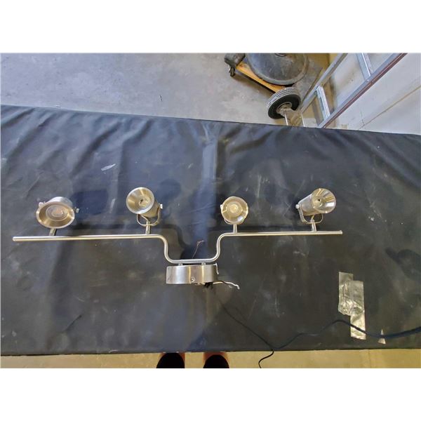 LED Stainless Brushed Steel 4 Light Vanity Light