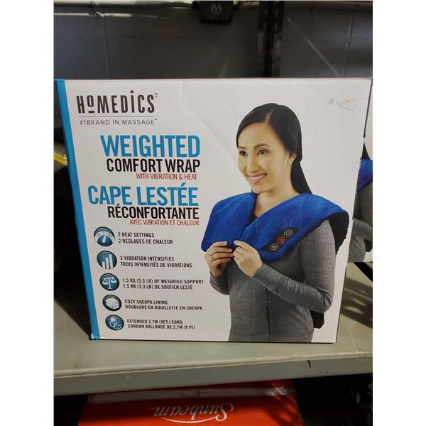 New Homeedics Weighted Comfort Wrap with Vibration & Heat