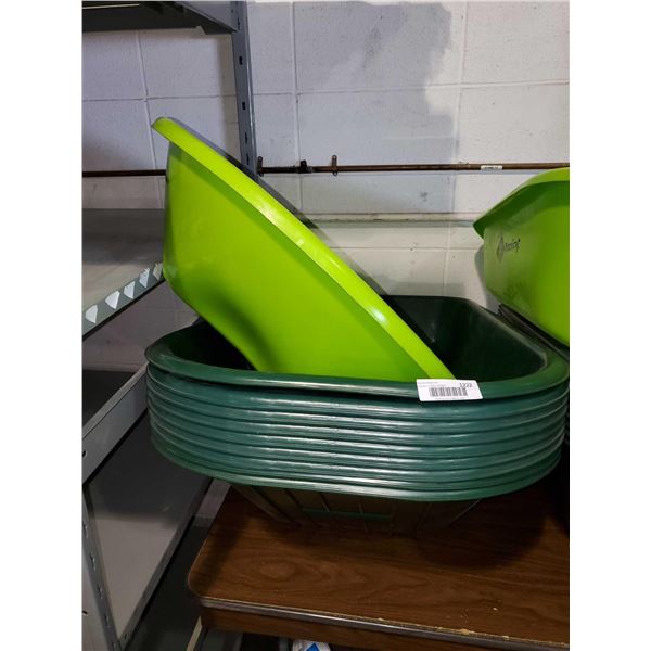 NEW Wheel Barrow Tubs Lot of 10