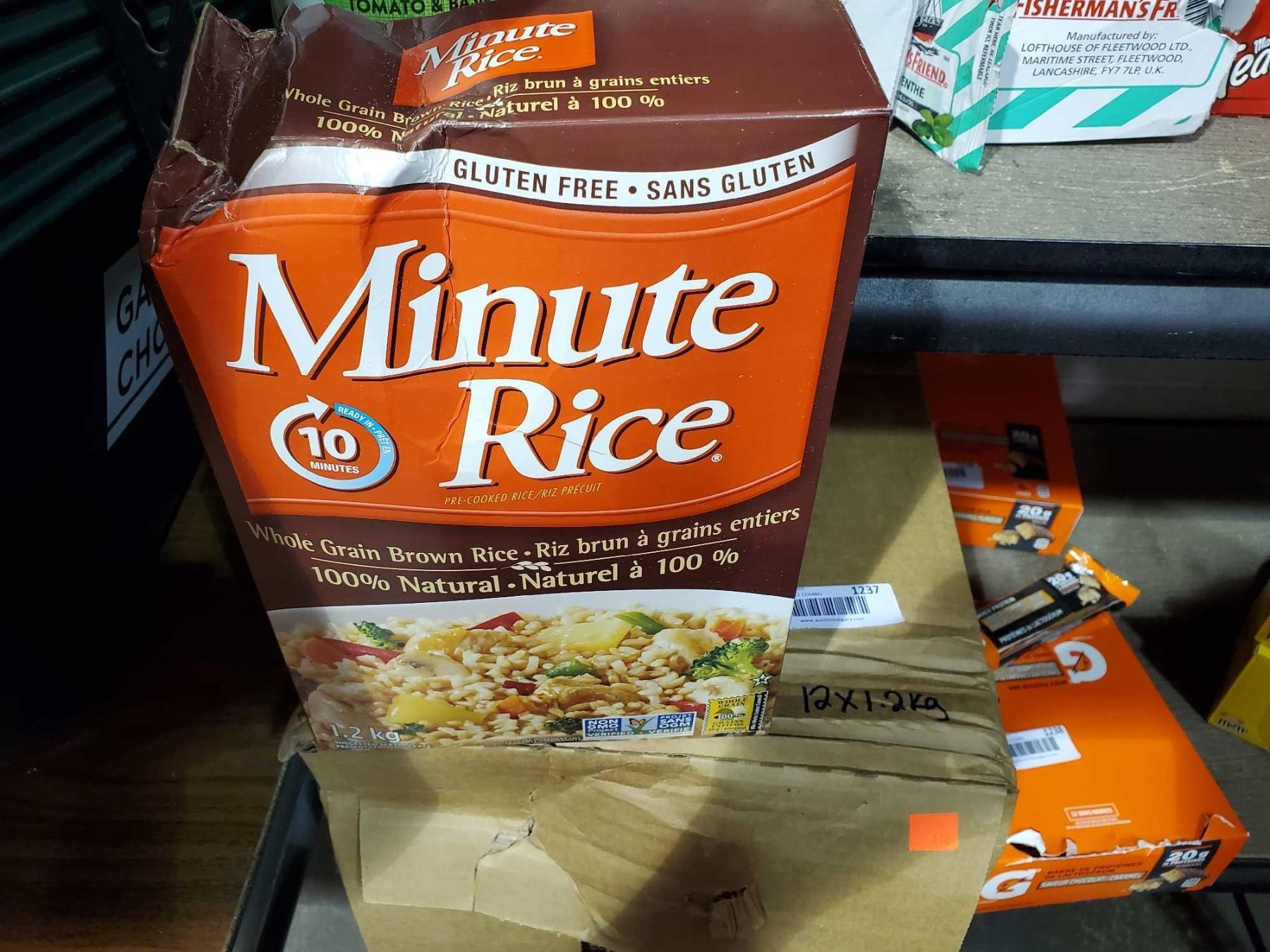 Minute Rice Whole Grain Brown Rice 12x1.2Kg