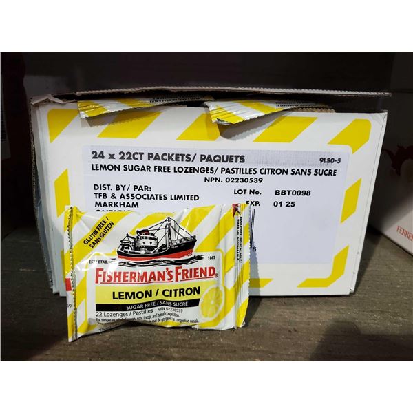 Fisherman's Friend Sugar Free Lemon Lozenges (24 x 22ct)