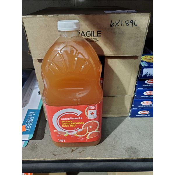 Compliments Grapefruit Ruby Red (6x 1.89L)