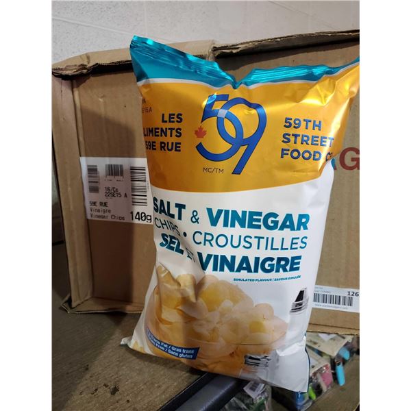 Case of 59th Street Salt & Vinegar Chips 16x140g