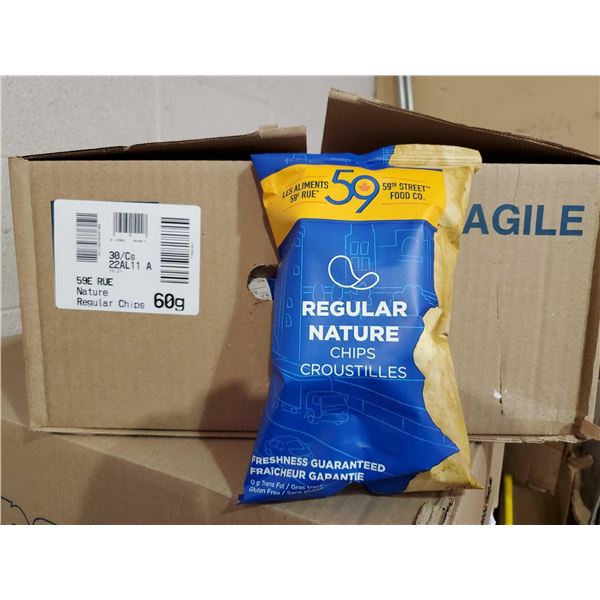 59th Street Regular Potato Chips (30 x 60g)