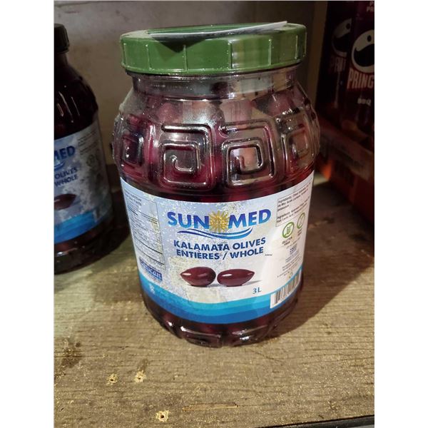 Sun Med Kalamata Olives imported 3L Jug