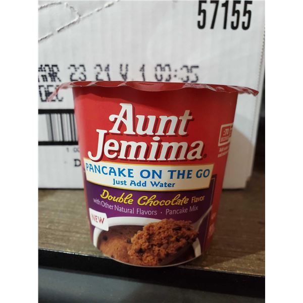 Aunt Jemima Double Chocolate Pancake on the go mix case lot of 12