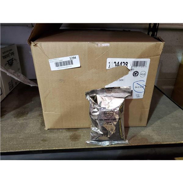 Dellcafe Dark Roast coffee case lot of 60 x 2.5 ox bags
