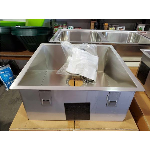 NEW stainless steel Single Well Under Mount Sink with accessories
