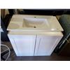 Image 1 : NEW 2 Door Cabinet. Includes a Bathroom Vanity Sink 30 Inch