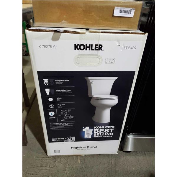 New sealed in box - Kohler Elongated Bowl Toilet - White