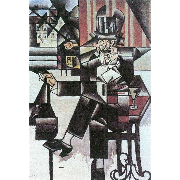 Juan Gris - Man In Cafe [1]