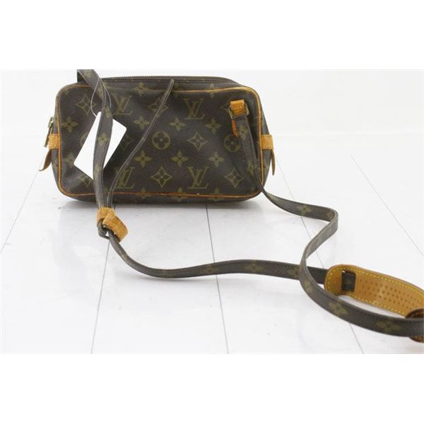 Louis Vuitton Brown Monogram Canvas Leather Marly Bandouliere Crossbody Bag