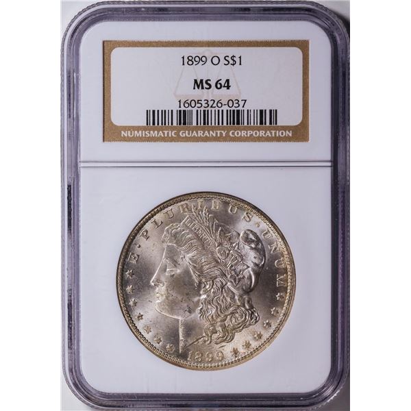 1899-O $1 American Silver Eagle Dollar Coin NGC MS64