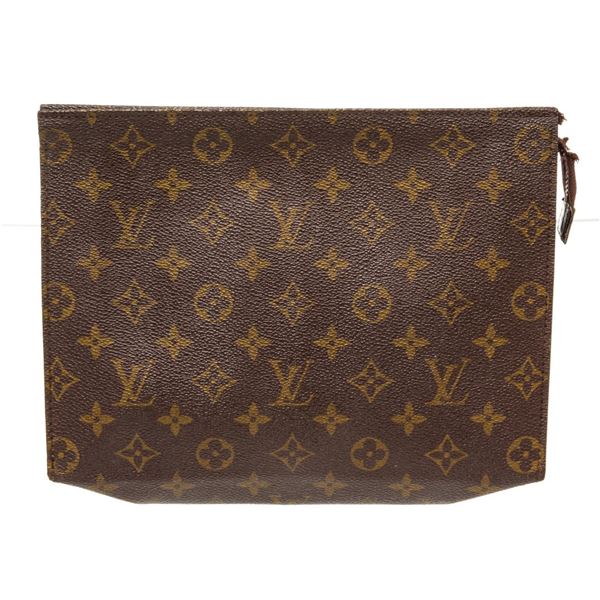 Louis Vuitton Brown Monogram Canvas Pouch Bag