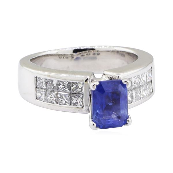 2.72 ctw Sapphire and Diamond Ring - Platinum