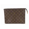 Image 1 : Louis Vuitton Brown Monogram Canvas Leather Toiletry 26 cm Pouch Case