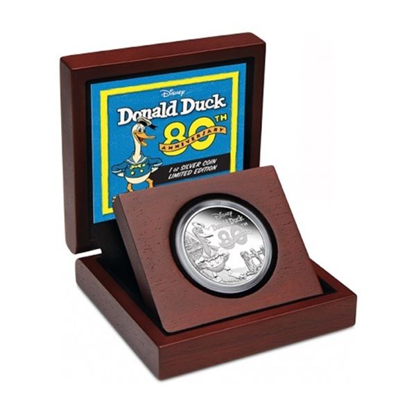 2014 Donald Duck 80th Anniversary Limited Edition 1oz Silver Coin