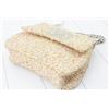 Image 4 : Chanel White Multicolor Fantasy-weave Shimmer Tweed Silver Logo Handbag