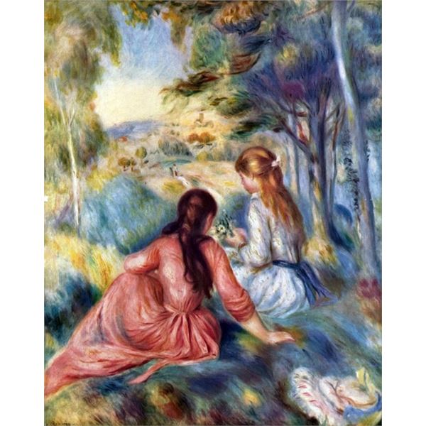 Renoir - Young Girls in Meadow